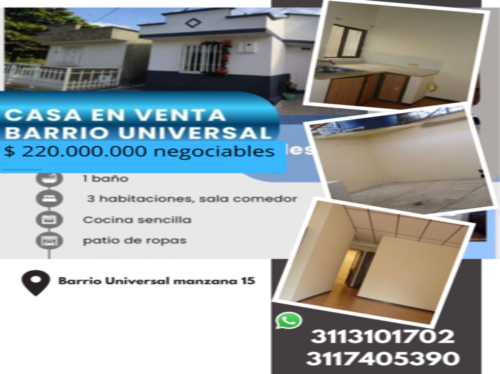 Barrio universal manzana 15